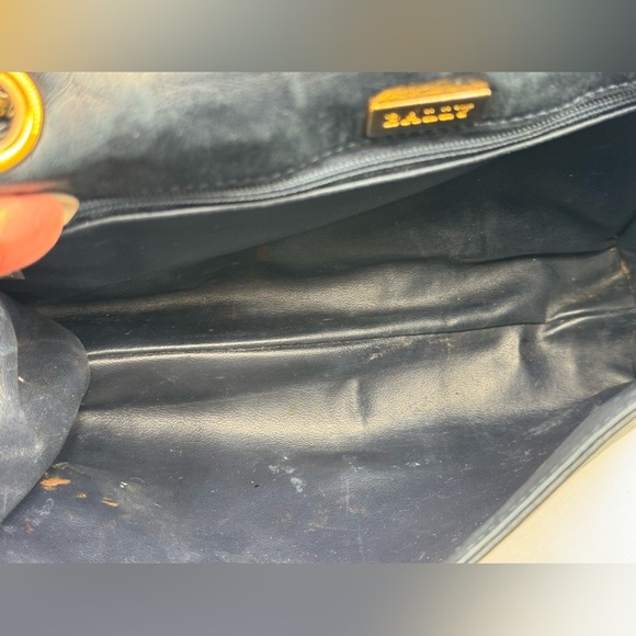 Bally-Authentic-Calf Skin Quilted Leather Black shoulder / crossbody bag - Picture 10 of 16